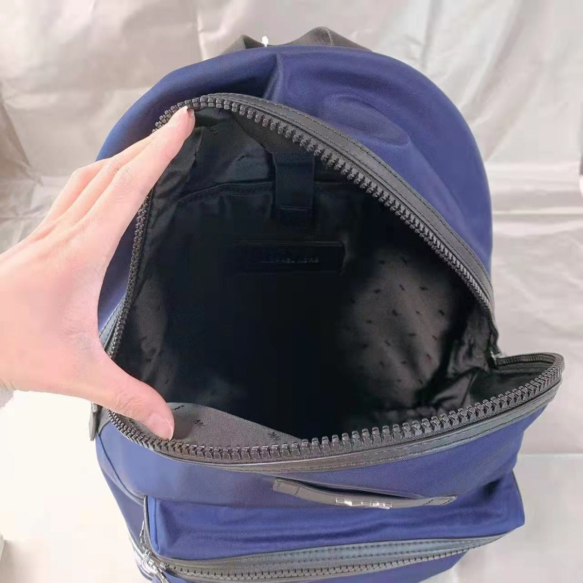 Michael Kors Kent 37S0SKNB2C Nylon Backpack In INDIGO Michael Kors Kent 37S0SKNB2C Nylon Backpack In INDIGO